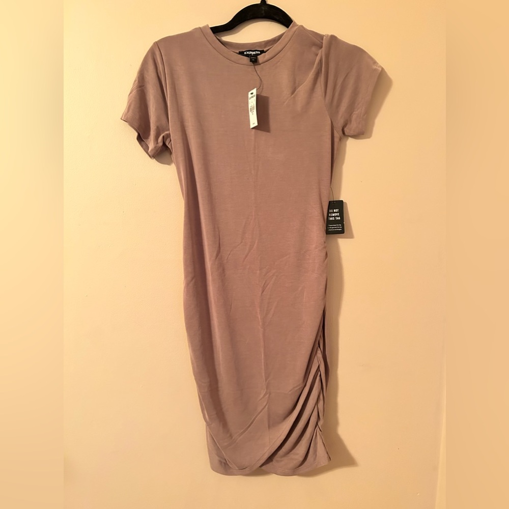 EXPRESS Beige Shirt Dress